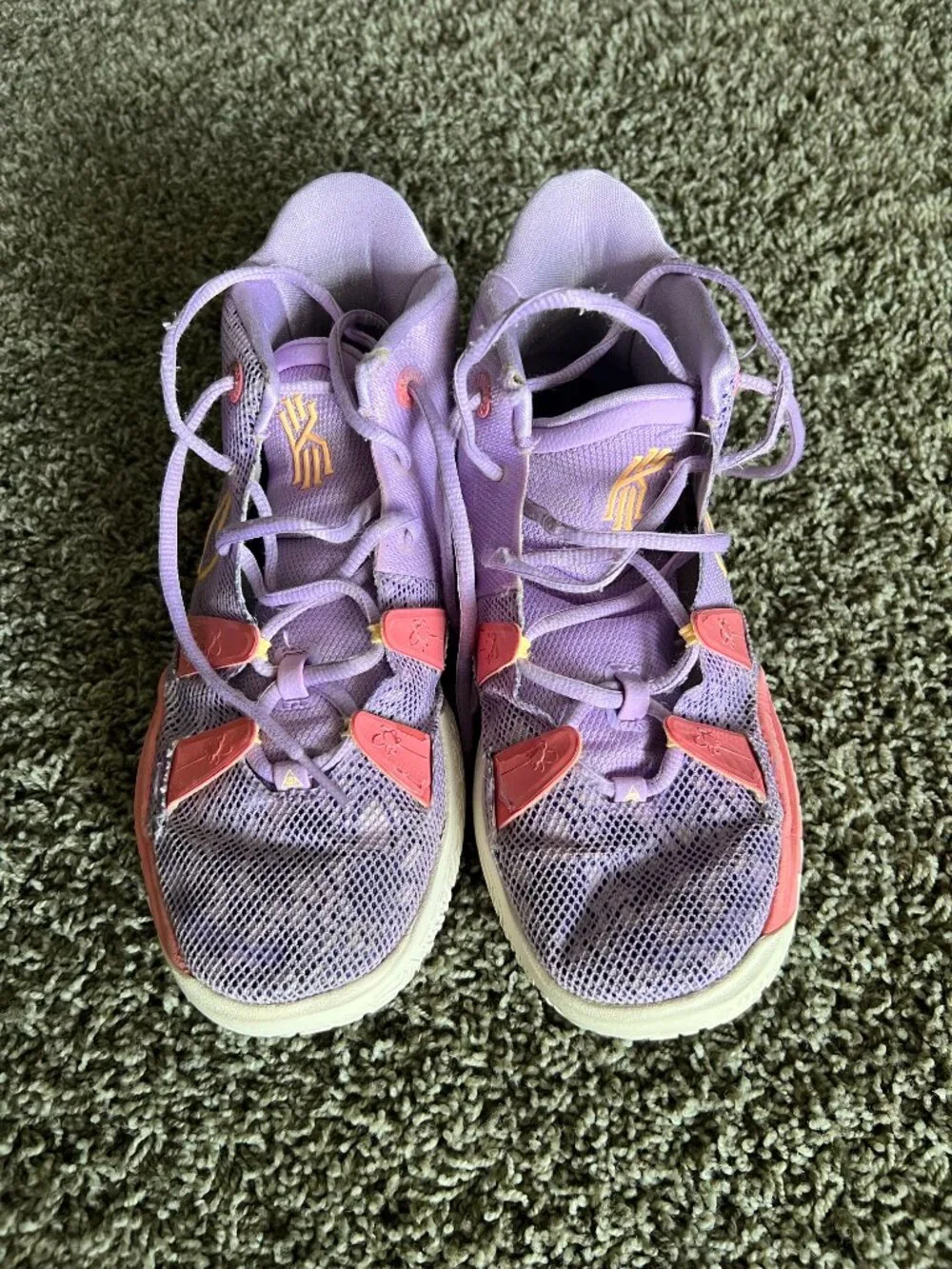 Girls Rare Nike Kyrie 7 Lilac Melon Tint CT4080-501 GS Youth Size 7Y